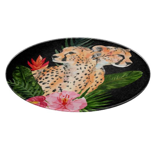 Cheetah Bouquet Snijplank (Hoek)