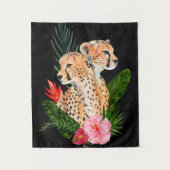 Cheetah Bouquet Wandkleed (Voorkant)
