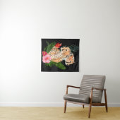 Cheetah Bouquet Wandkleed (In Situ (horizontaal))