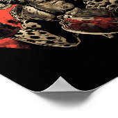 Cheetah Boxer Fighter Boxing Poster (Hoek)