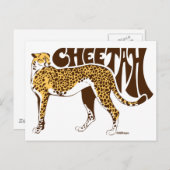 Cheetah Briefkaart (Voorkant / Achterkant)
