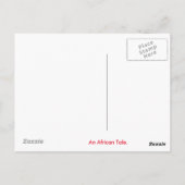 Cheetah Briefkaart (Achterkant)