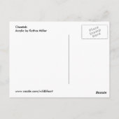 Cheetah Briefkaart (Achterkant)