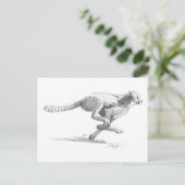 Cheetah Briefkaart (Staand voorkant)