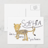 Cheetah Briefkaarten (Voorkant / Achterkant)