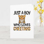 Cheetah Cadeaus voor Jongens Cheetah Lover Leuk Di Kaart (Gele Bloem)