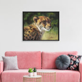 Cheetah Canvas 20 x 16 inch afdrukken (Insitu (Woonkamer))