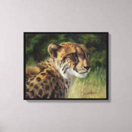 Cheetah Canvas 20 x 16 inch afdrukken