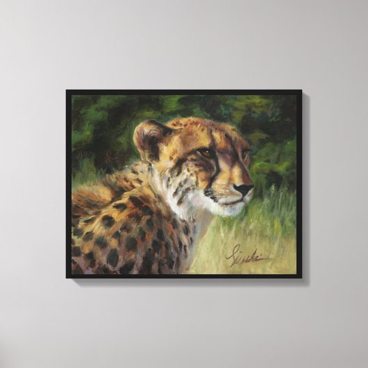 Cheetah Canvas 20 x 16 inch afdrukken (Voorkant)