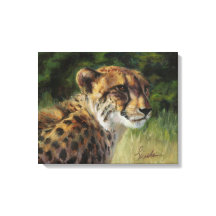 Cheetah Canvas 20 x 16 inch afdrukken