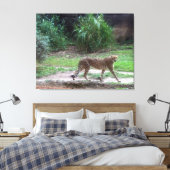 Cheetah Canvas Afdruk (Insitu (Slaapkamer))