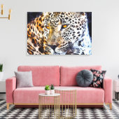 Cheetah Canvas Afdruk (Insitu (Woonkamer))