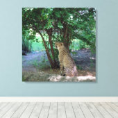 Cheetah Canvas Afdruk (Insitu (Houten vloer))