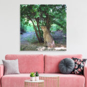 Cheetah Canvas Afdruk (Insitu (Woonkamer))