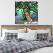 Cheetah Canvas Afdruk (Insitu (Slaapkamer))