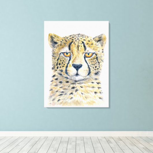 Cheetah Canvas Afdruk (Insitu (Houten vloer))