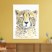 Cheetah Canvas Afdruk (Insitu (Woonkamer))