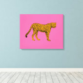 Cheetah Canvas Afdruk (Insitu (Houten vloer))