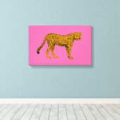 Cheetah Canvas Afdruk (Insitu (Houten vloer))