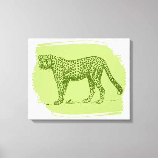  Cheetah Canvas Afdruk (Voorkant)