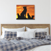 Cheetah Canvas Afdruk (Insitu (Slaapkamer))