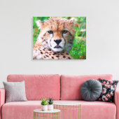 Cheetah Canvas Afdruk (Insitu (Woonkamer))