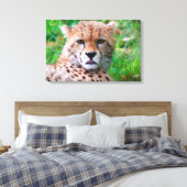 Cheetah Canvas Afdruk (Insitu (Slaapkamer))