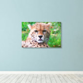 Cheetah Canvas Afdruk (Insitu (Houten vloer))