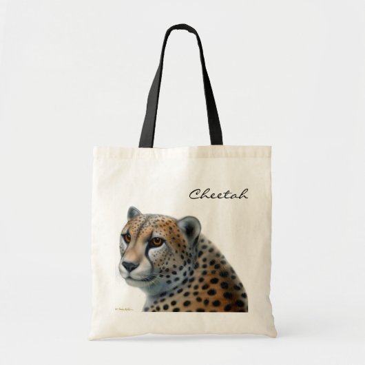 Cheetah Canvas tas (Voorkant)