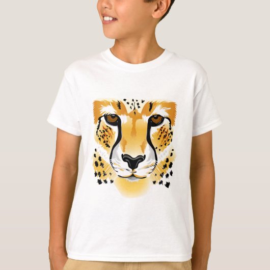 Cheetah cartoon kinder shirt (Voorkant)