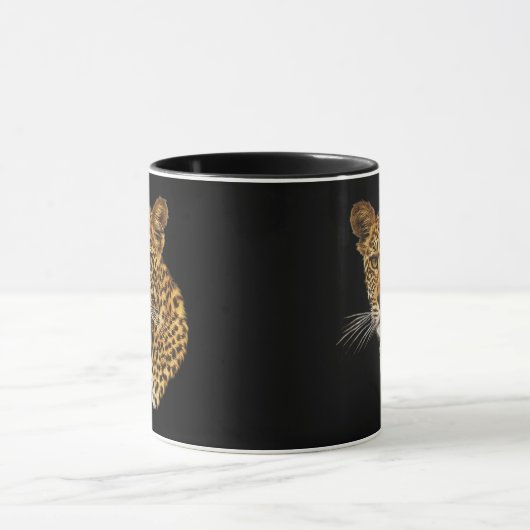 Cheetah Cat Coffee Mok (Midden)
