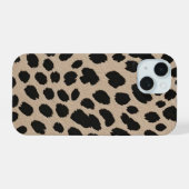 Cheetah Cat iPhone 15 Case (Achterkant horizontaal)