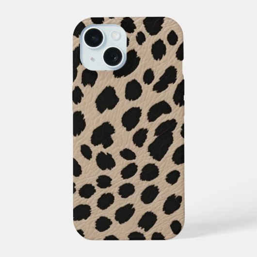 Cheetah Cat iPhone 15 Case (Achterkant)