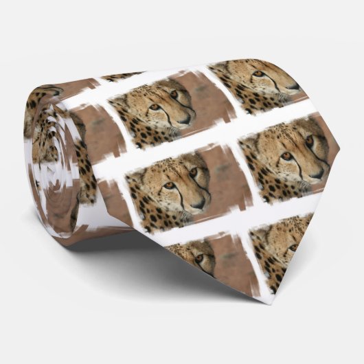 Cheetah Cat Stropdas (Opgerold)