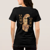 Cheetah Chic Graphic vet modern T-shirt (Achterkant)