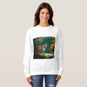 "Cheetah chique sjaal: Laat je wilde stijl los!" Trui (Voorkant volledig)