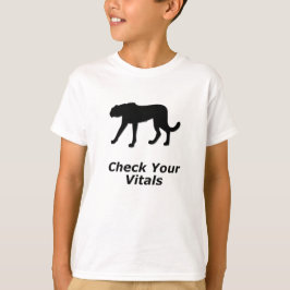 Cheetah Controleer je vitale functies T-shirt