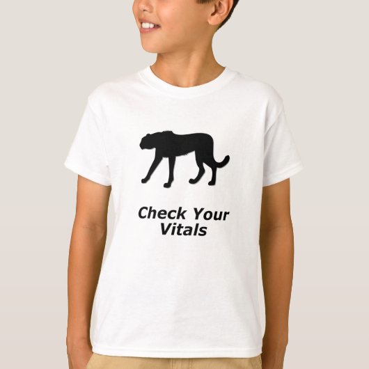 Cheetah Controleer je vitale functies T-shirt (Voorkant)