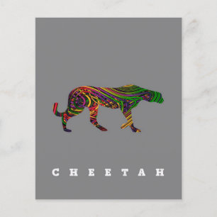 Cheetah cool design  Dierendag cadeau Flyer