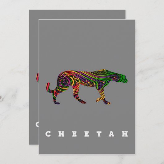 Cheetah coole design| Daggeschenk (Voorkant / Achterkant)