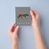 Cheetah coole design| Dierendagcadebrochure Flyer (Hand)