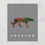 Cheetah coole design| Dierendagcadebrochure Flyer (Voorkant)