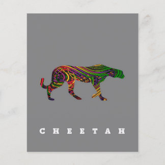 Cheetah coole design| Dierendagcadebrochure Flyer