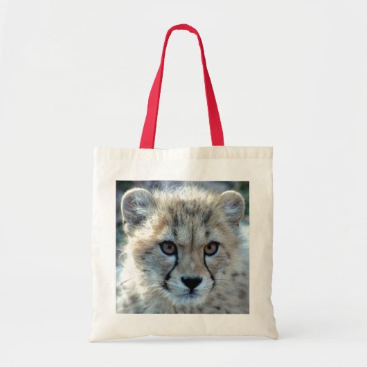 cheetah-cub10x10 tote bag (Voorkant)