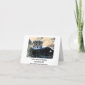 Cheetah cub aanpasbare briefkaart (Achterkant)