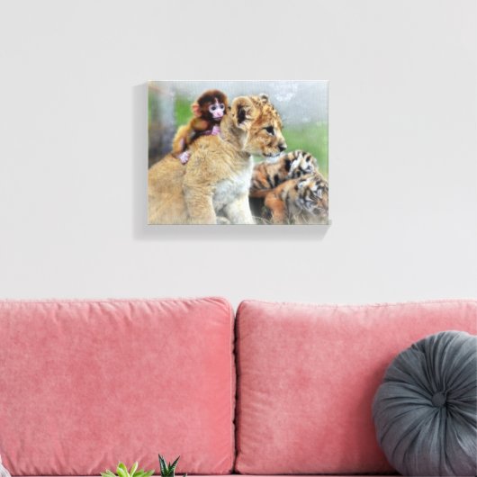Cheetah Cub Canvas Afdruk (Insitu (Woonkamer))