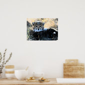 Cheetah cub canvas poster (Keuken)