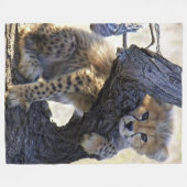CHEETAH CUB FLEECE DEKEN (Voorkant (Horizontaal))