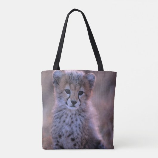Cheetah Cub | Savannah, Kenia Tote Bag (Achterkant)