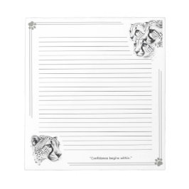 Cheetah Cubs Confidence with Lines Notitieblok